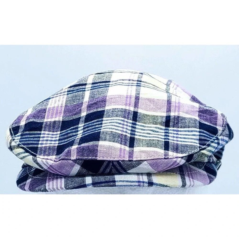 JANIE AND JACK Size 2T - 3 Boy's Newsboy Hat Cap Plaid NEW‎